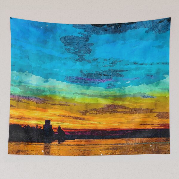 Item preview, Sunset on the Danube River designed and sold by Earth-Magic.