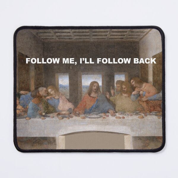 Item preview, Follow me, I'll follow back, Leonardo da Vinci - the last supper designed and sold by NotableCase.
