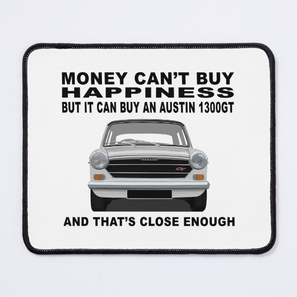 Item preview, Austin 1300GT ADO16 Glacier White Art Illustration designed and sold by Hamilton illustrations.