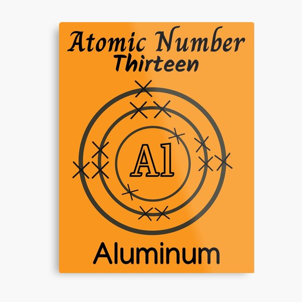 Aperçu de l'œuvre Numéro atomique 13 Étudiant de professeur de chimie des sciences de l'aluminium créée et vendue par thecustomiseur.