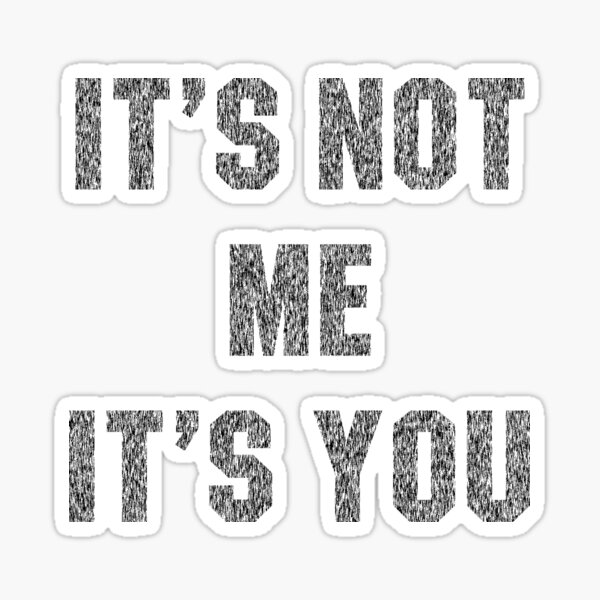 it-s-not-me-it-s-you-pixelated-sticker-by-handstand365-redbubble