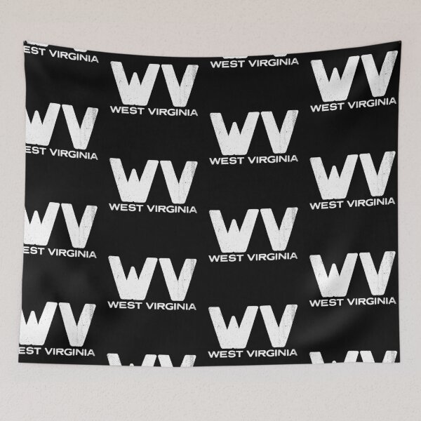 Item preview, WV West Virginia Vintage State Typography designed and sold by Creatively Torn.