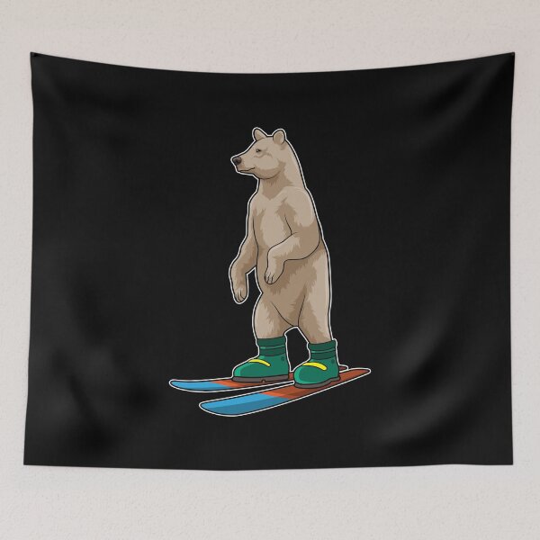 Item preview, Bear as Skier with Ski designed and sold by Snabdesign84.