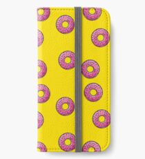 Rosa Donut iPhone Flip-Case/Hülle/Klebefolie