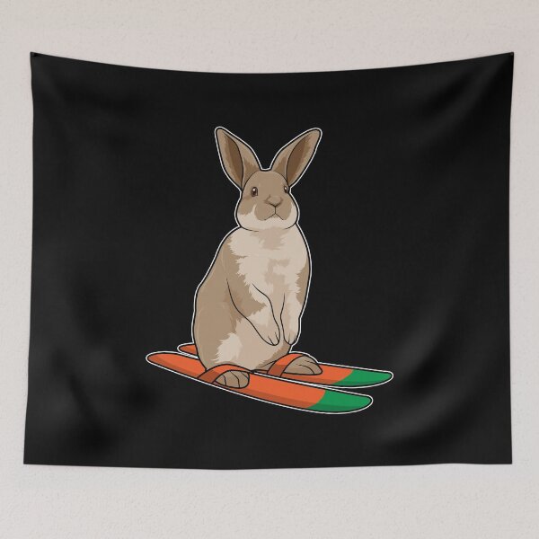 Item preview, Rabbit as Skier with Ski designed and sold by Snabdesign84.