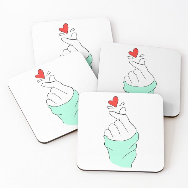 Item preview, K-drama finger love symbol designed and sold by Clumsy Prints.