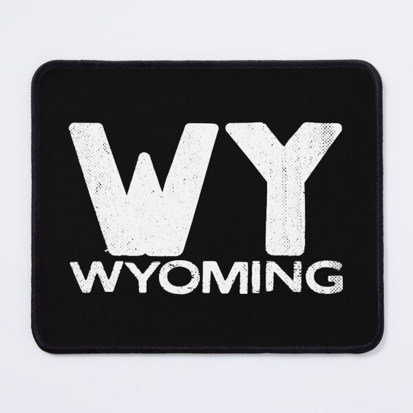Item preview, WY Wyoming Vintage State Typography designed and sold by Creatively Torn.