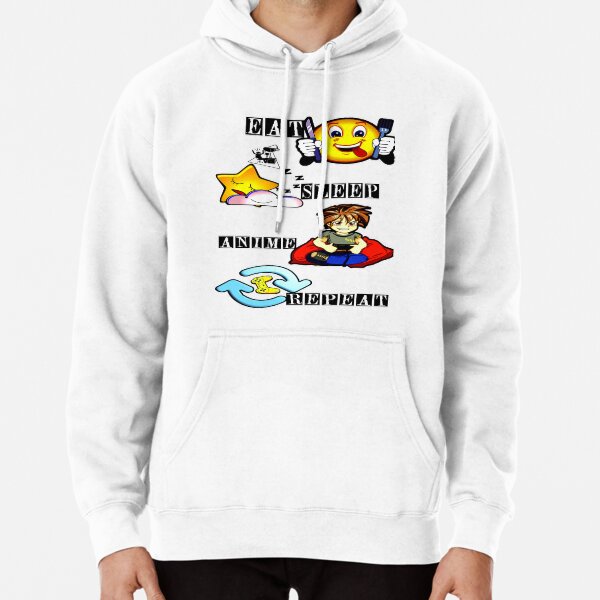 Eat Sleep Anime Repeat - Cadeau d'anime drôle Sweat à capuche épais