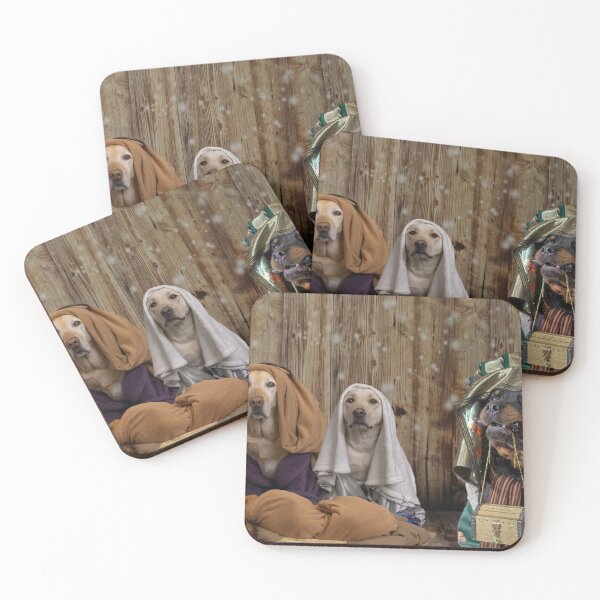 Item preview, Mary and Joseph dog's nativity designed and sold by Jacqueline Gori.