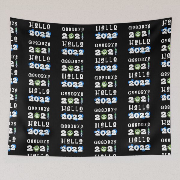 Item preview, Goodbye 2021 Hello 2022, we wish New year without corona designed and sold by emotions23.