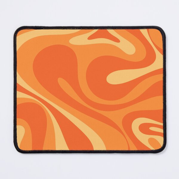 Item preview, Mod Swirl Retro Abstract Pattern Orange Tangerine Yellow designed and sold by kierkegaard.