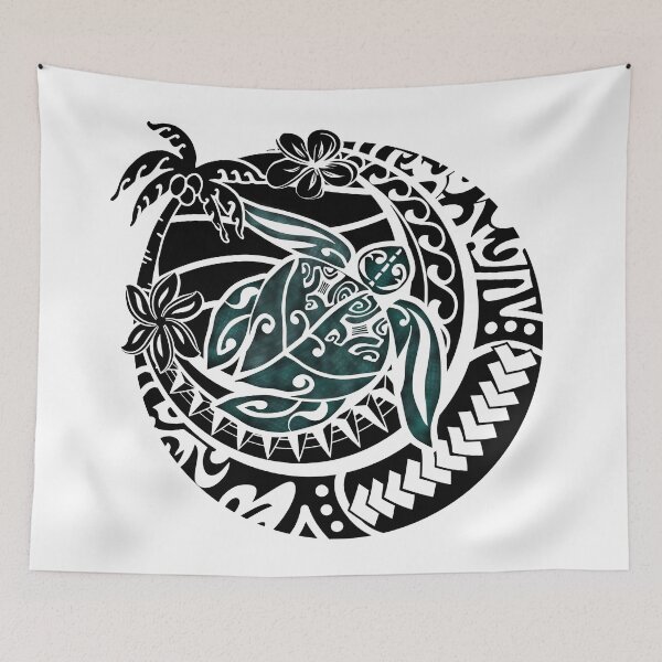 Item preview, Black And White Tribal Turtle Decal designed and sold by sunnthreads.
