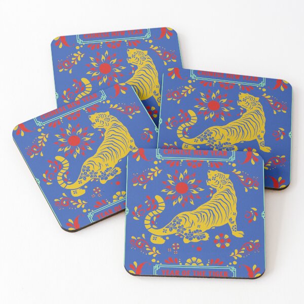 Item preview, Happy Chinese New Year Tiger with colorful print designed and sold by ShopLush.