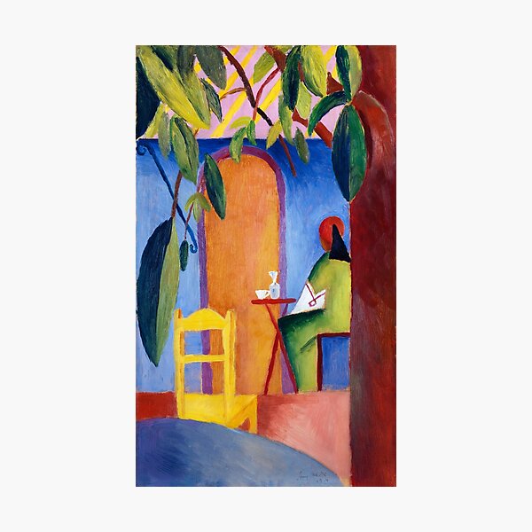 Item preview, Expressionist Painting Türkisches Café (1914) By August Macke designed and sold by Designedbysm.