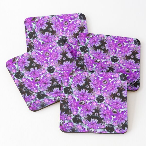 Item preview, flower kaleidoscope (112) - purple bromeliads designed and sold by expl-rations.