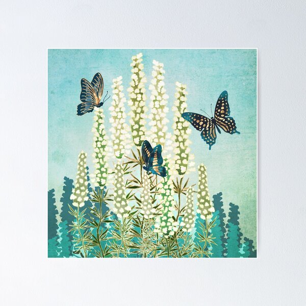 Item preview, Jardín de mariposas designed and sold by spacefrogdesign.