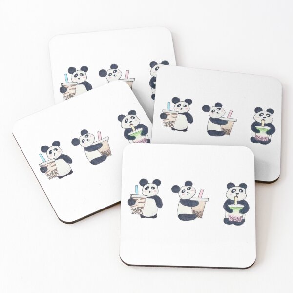Item preview, Three Little Boba Pandas - Lovelies Arts and Designs designed and sold by Lovelies ! (arts and designs) !.