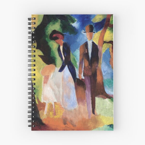 Item preview,  Expressionist Painting People by a Blue Lake (1913) By August Macke designed and sold by Designedbysm.
