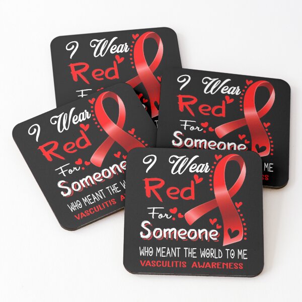 Item preview, I Wear Red For Someone VASCULITIS Awareness designed and sold by Adropine.