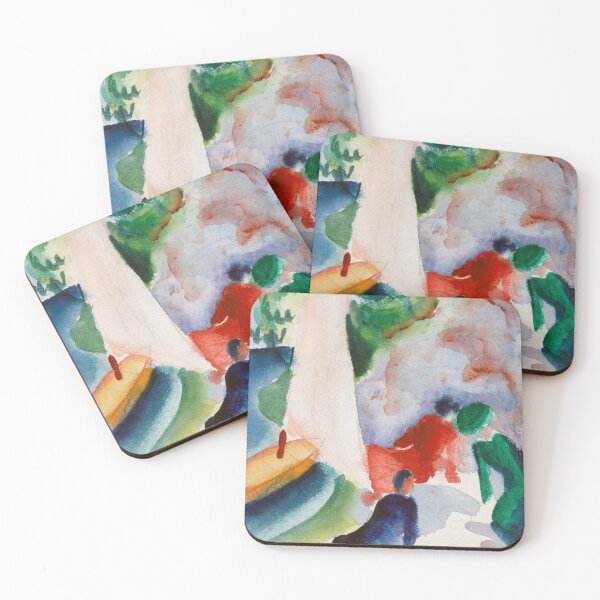 Item preview, Picnic on the Beach (1913) By August Macke designed and sold by Designedbysm.