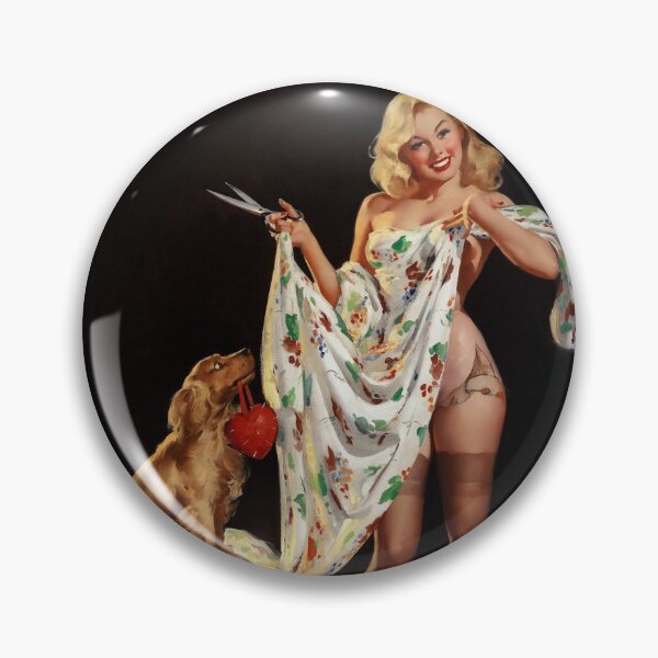Item preview, I'm Just Trying It For Sighs by Gil Elvgren Remastered Vintage Xzendor7 Old Masters Reproductions designed and sold by Xzendor7 Digital Art Creations.