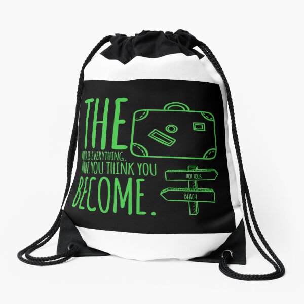 What you will become graphic T-shirt Drawstring Bag