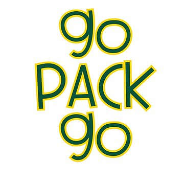 Go Pack Go Green Bay Packers  Kids T-Shirt for Sale by emfseal