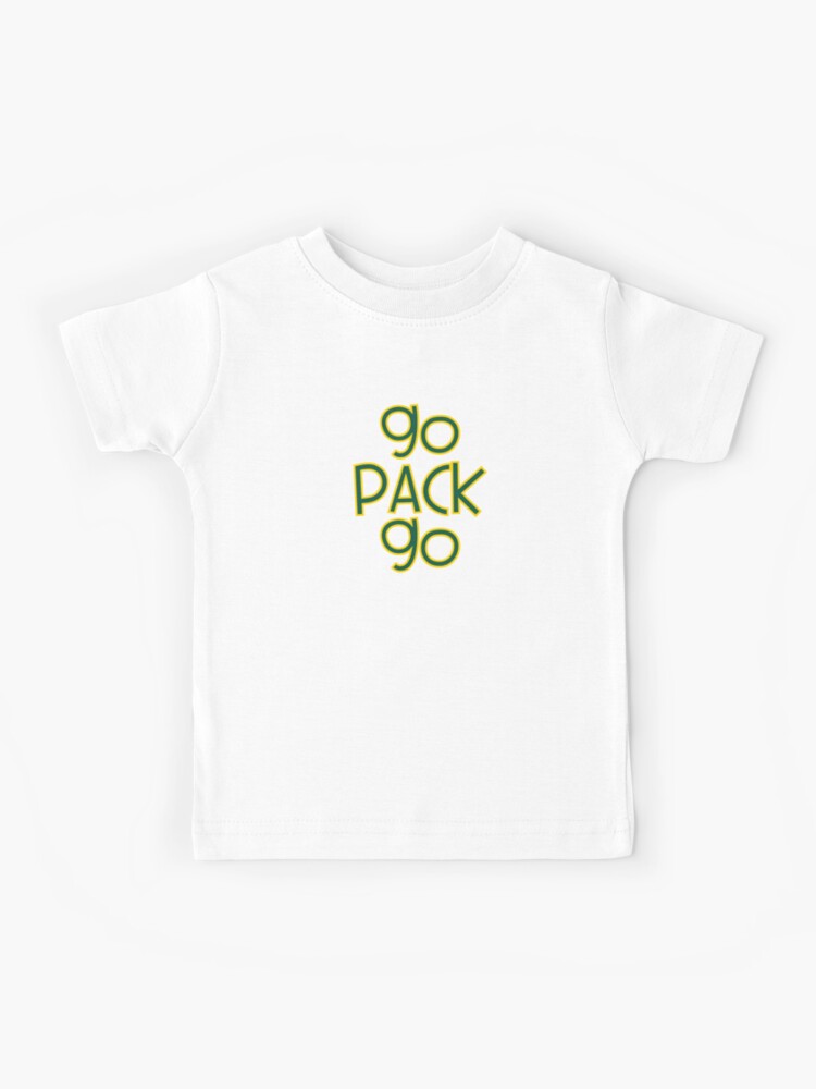 Go Pack Go Green Bay Packers  Kids T-Shirt for Sale by emfseal