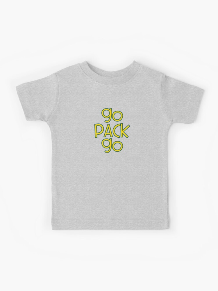 Go Pack Go Green Bay Packers  Kids T-Shirt for Sale by emfseal