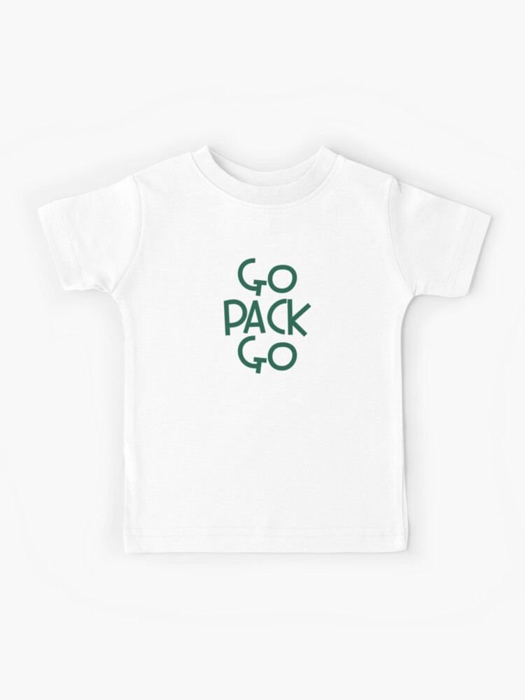 Go Pack Go Green Bay Packers  Kids T-Shirt for Sale by emfseal