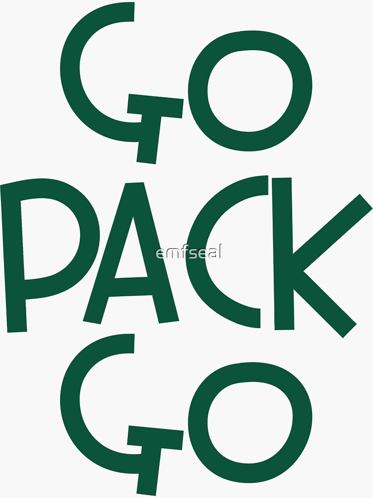 Go Pack Go Green Bay Packers  T-shirt for Sale by emfseal, Redbubble