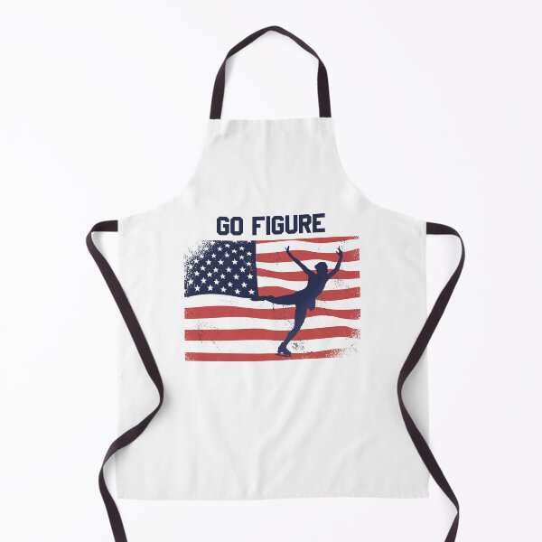 Item preview, Go Figure Ice Skate USA American Flag Skater Athlete Skating design designed and sold by CreatedByHeidi.