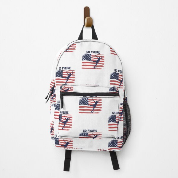 Item preview, Go Figure Ice Skate USA American Flag Skater Athlete Skating design designed and sold by CreatedByHeidi.