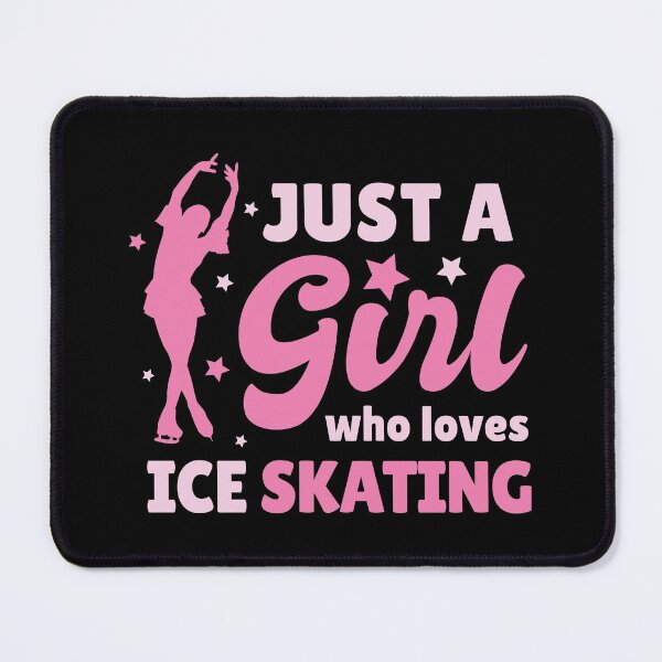 Item preview, Ice Skating Just a Girl Love / Figure Skater Ice Skates design designed and sold by CreatedByHeidi.