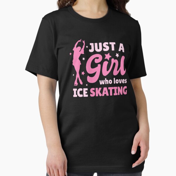 Item preview, Ice Skating Just a Girl Love / Figure Skater Ice Skates design designed and sold by CreatedByHeidi.