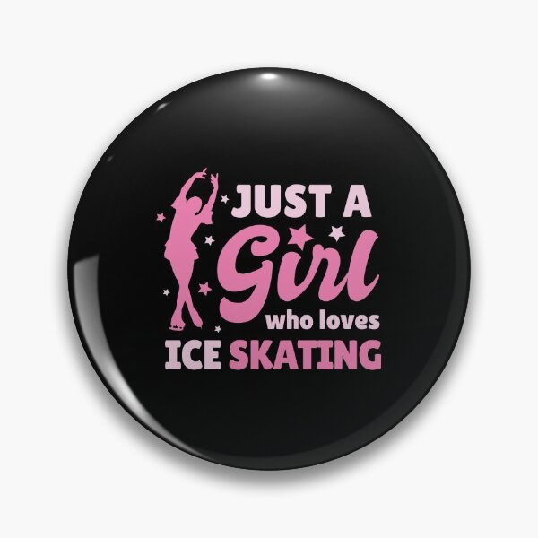 Item preview, Ice Skating Just a Girl Love / Figure Skater Ice Skates design designed and sold by CreatedByHeidi.