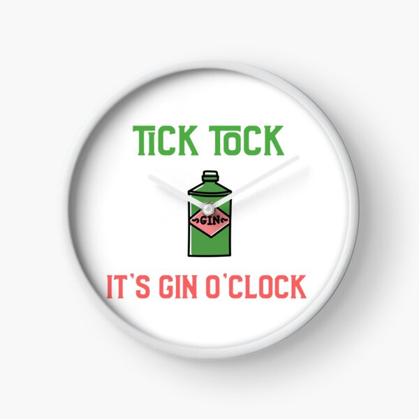 Item preview, Tick tock It's Gin O'clock Apron designed and sold by henes88.