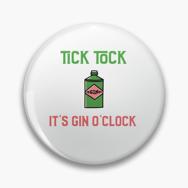Item preview, Tick tock It's Gin O'clock Apron designed and sold by henes88.