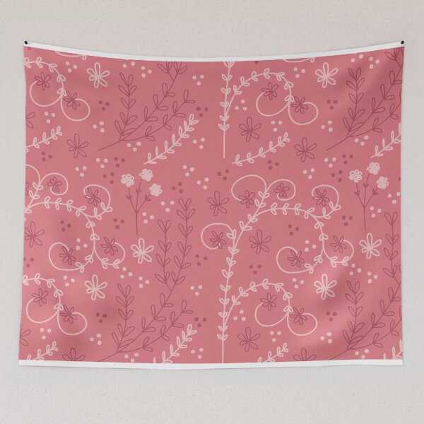 Item preview, Feminine Pink Floral Pattern designed and sold by GeekHeadDesigns.