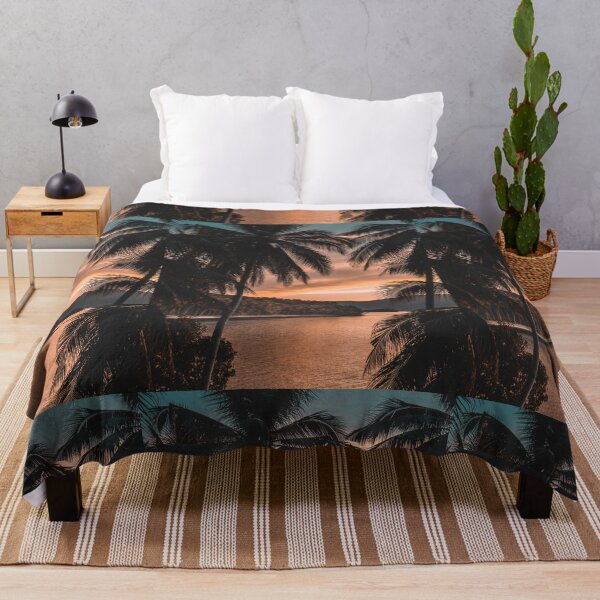 Item preview, Tropical Ocean Palm Tree Sunset designed and sold by newburyboutique.