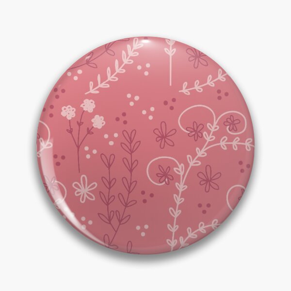 Item preview, Feminine Pink Floral Pattern designed and sold by GeekHeadDesigns.