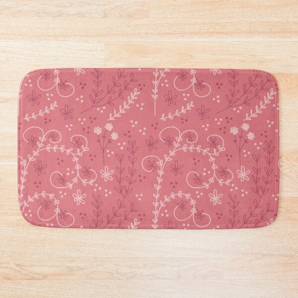 Item preview, Feminine Pink Floral Pattern designed and sold by GeekHeadDesigns.