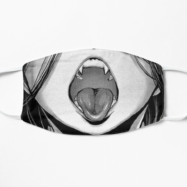 ahegao anime girl Flat Mask
