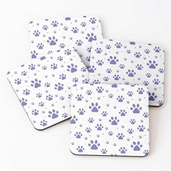 Item preview, Paws pattern, Very peri color designed and sold by Aleksse.