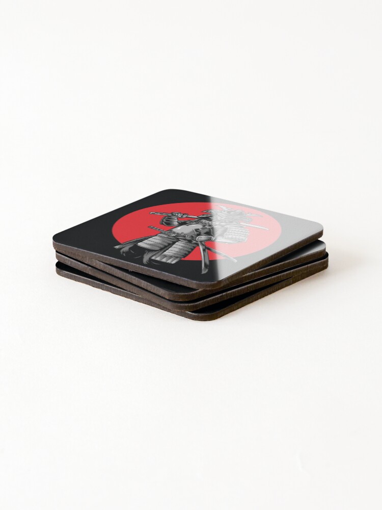 Thumbnail 4 of 5, Coasters (Set of 4), samurai warrior designed and sold by SYperDesign.