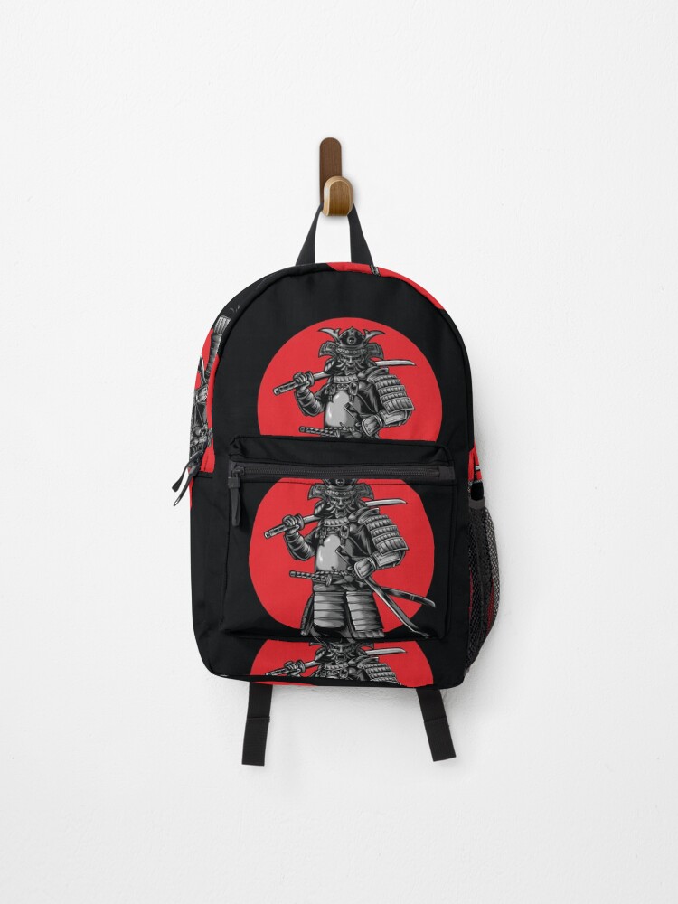 Thumbnail 1 of 3, Backpack, samurai warrior designed and sold by SYperDesign.