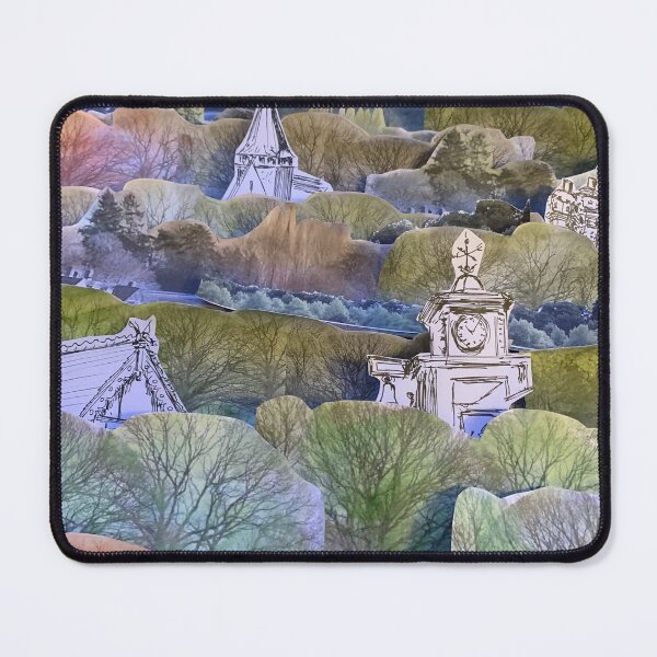 Item preview, Surrey collage scene designed and sold by Liz Horrocks.