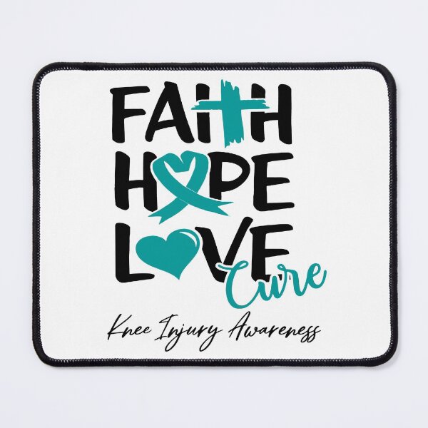 Item preview, Faith Hope Love Cure Knee Injury Awareness designed and sold by Grooffos.