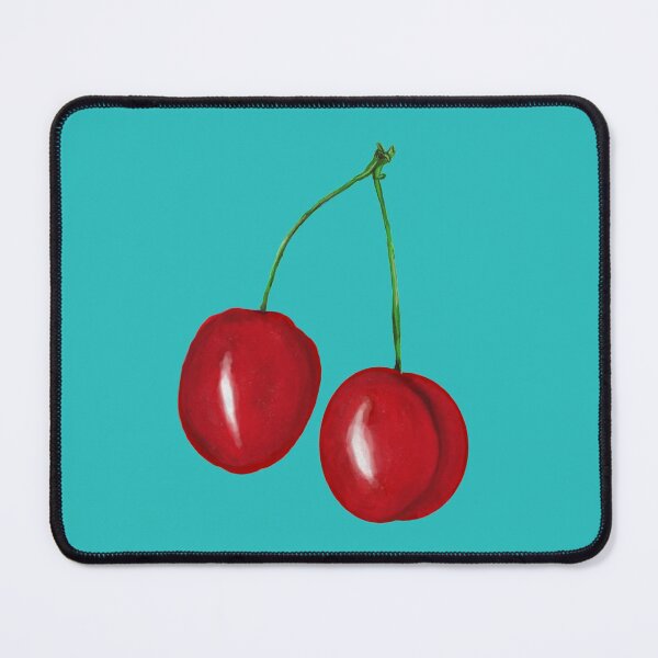 Item preview, Cherry print blue background designed and sold by DemonicGloom.