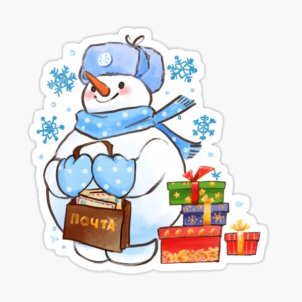 Artikel-Vorschau von Lieferung Schneemann, designt und verkauft von fizzycherrycola.